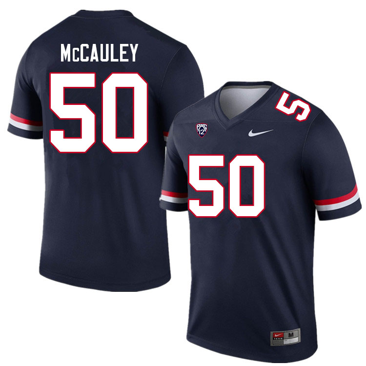 Men #50 Josh McCauley Arizona Wildcats College Football Jerseys Sale-Navy